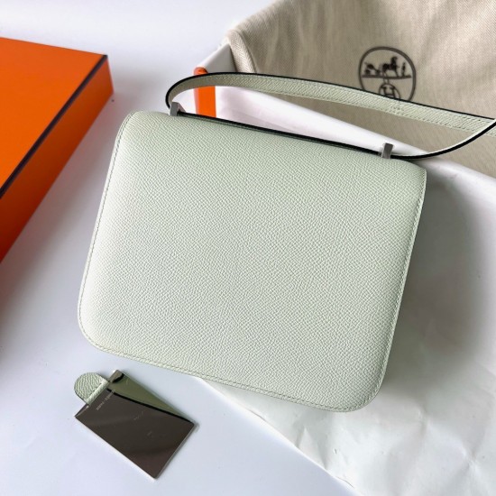 Hermes Constance 1-18 Mirror Bag In Vert Fizz Epsom Calfskin