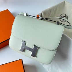 Hermes Constance 24 Handmade Bag In Vert Fizz Epsom Calfskin