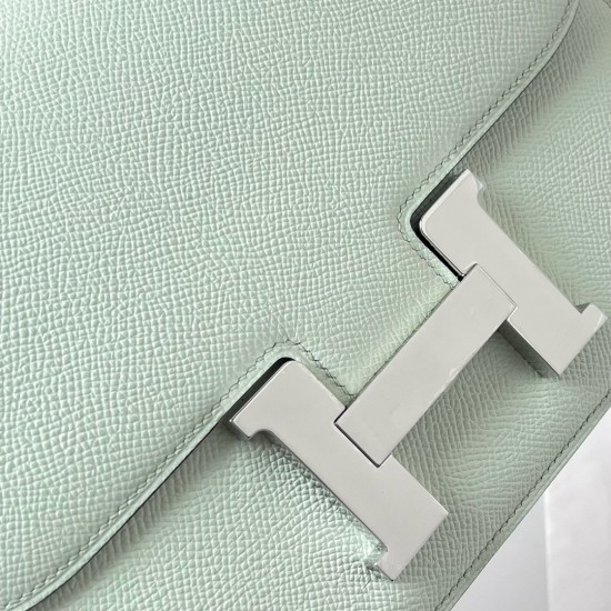 Hermes Constance 24 Handmade Bag In Vert Fizz Epsom Calfskin