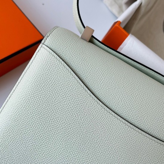 Hermes Constance 1-24 Mirror Bag In Vert Fizz Epsom Calfskin