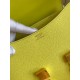 Hermes Constance 24 Handmade Bag In Lime Epsom Calfskin