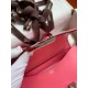 Hermes Constance 24 Handmade Bag In Rose Lipstick Epsom Calfskin