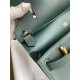 Hermes Jypsiere Mini Handmade Bag In Vert Rousseau Swift Calfskin