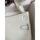 Hermes Jypsiere Mini Handmade Bag In Beton Swift Calfskin