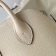 Hermes Bolide 1923 Mini Handmade Bag In Craie Chevre Mysore Leather