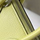 Hermes Bolide 1923 Mini Handmade Bag In Jaune Bourgeon Chevre Mysore Leather