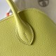 Hermes Bolide 1923 Mini Handmade Bag In Jaune Bourgeon Chevre Mysore Leather