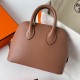 Hermes Bolide 1923 Mini Handmade Bag In Quebracho Chevre Mysore Leather