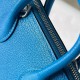 Hermes Bolide 1923 Mini Handmade Bag In Blue Frida Chevre Mysore Leather