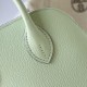 Hermes Bolide 1923 Mini Handmade Bag In Vert Fizz Chevre Mysore Leather