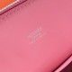 Hermes Bolide 1923 Mini Handmade Bag In Rose Confetti Chevre Mysore Leather