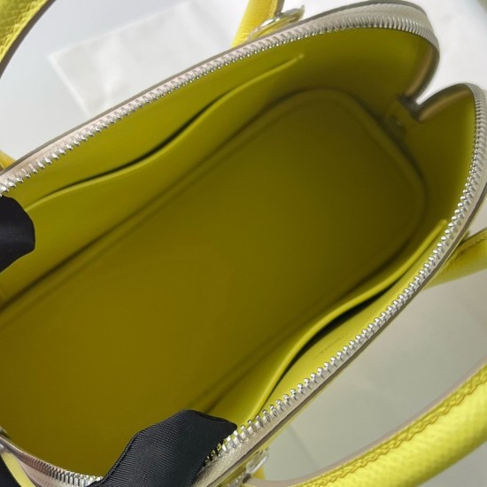 Hermes Bolide 1923 25 Handmade Bag In Lime Epsom Calfskin