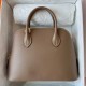 Hermes Bolide 1923 25 Handmade Bag In Taupe Epsom Calfskin