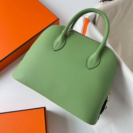 Hermes Bolide 1923 25 Handmade Bag In Vert Criquet Epsom Calfskin