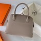 Hermes Bolide 1923 27 Handmade Bag In Gris Asphalt Epsom Calfskin