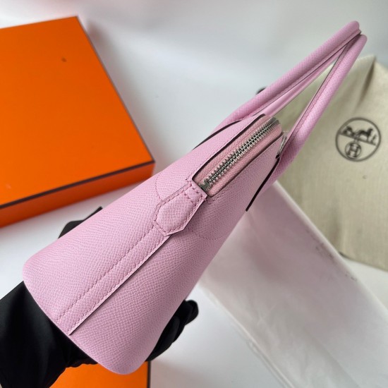 Hermes Bolide 1923 27 Handmade Bag In Mauve Sylvestre Epsom Calfskin