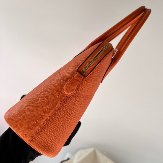 Hermes Bolide 1923 27 Handmade Bag In Orange Epsom Calfskin