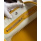 Hermes Garden Party 30 Handmade Bag in Toile and Yellow Leather