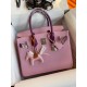 Hermes HSS Birkin 30 Bicolor Bag in Mauve Sylvestre and Anemone Epsom Calfskin