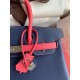 Hermes HSS Birkin 30 Bicolor Bag in Blue Saphir and Rose Lipstick Epsom Calfskin