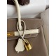 Hermes HSS Birkin 30 Bicolor Bag in Taupe and Craie Epsom Calfskin