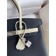 Hermes HSS Birkin 30 Bicolor Bag in Black and Craie Epsom Calfskin