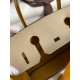 Hermes HSS Birkin 30 Bicolor Bag in Trench and Yellow Epsom Calfskin