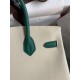 Hermes HSS Birkin 30 Bicolor Bag in Craie and Malachite Epsom Calfskin