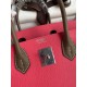 Hermes HSS Birkin 30 Bicolor Bag in Rose Lipstick and Taupe Epsom Calfskin