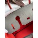 Hermes HSS Birkin 30 Bicolor Bag in Etain and Piment Epsom Calfskin