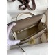 Hermes Kelly Sellier 25 Bicolor Bag in Taupe and Craie Epsom Calfskin