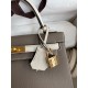 Hermes Kelly Sellier 25 Bicolor Bag in Taupe and Craie Epsom Calfskin