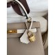 Hermes Kelly Sellier 25 Bicolor Bag in Trench and Craie Epsom Calfskin