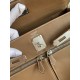 Hermes Kelly Lakis 32 Handmade Bag In Taupe Swift Calfskin