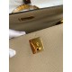 Hermes Kelly Sellier 28 Bicolor Bag in Trench and Yellow Epsom Calfskin