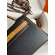 Hermes Kelly Mini II Sellier Bicolor Handmade Bag in Black and Gold Epsom Calfskin