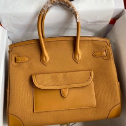 Hermes Cargo Birkin 35cm Limited-edition Bag In Sesame Canvas