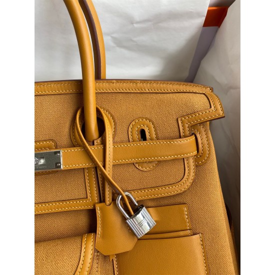 Hermes Cargo Birkin 35cm Limited-edition Bag In Sesame Canvas