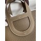 Hermes In The Loop 18 Handmade Bag in Taupe Clemence Leatherther