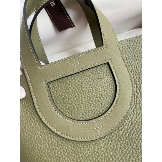 Hermes In The Loop 18 Handmade Bag in Sauge Clemence Leatherther