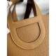 Hermes In The Loop 18 Handmade Bag in Biscuit Clemence Leather