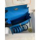 Hermes Kelly Danse II Handmade Bag In Blue Hydra Evercolor Calfskin