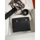 Hermes Kelly Danse II Handmade Bag In Black Evercolor Calfskin