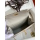 Hermes Kelly Danse II Handmade Bag In Pearl Grey Evercolor Calfskin