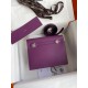 Hermes Kelly Danse II Handmade Bag In Anemone Evercolor Calfskin