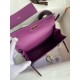 Hermes Kelly Danse II Handmade Bag In Anemone Evercolor Calfskin