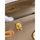 Hermes Kelly Danse II Handmade Bag In Taupe Evercolor Calfskin