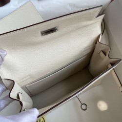 Hermes Kelly Danse II Bag In Nata Evercolor Calfskin