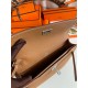 Hermes Kelly Depeches 25 Pouch in Gold Epsom Calfskin