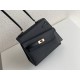 Hermes Kelly En Desordre 20 Handmade Bag In Black Epsom Calfskin